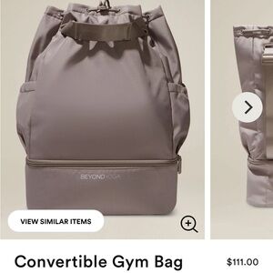 Beyond Yoga convertible gym bag in birch